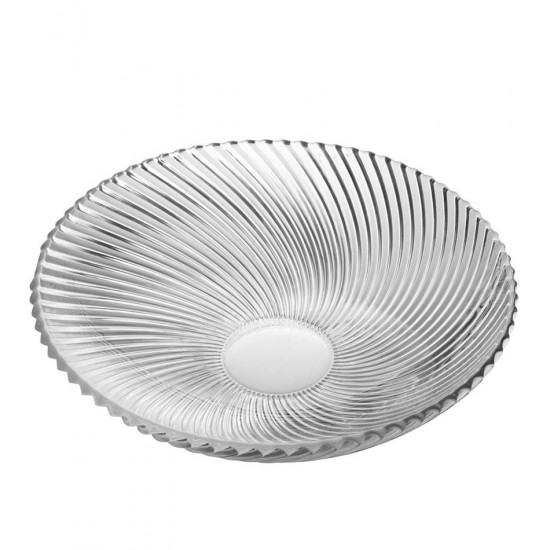 Centro 27x27x6,5cm De Mesa De Vidro Wave